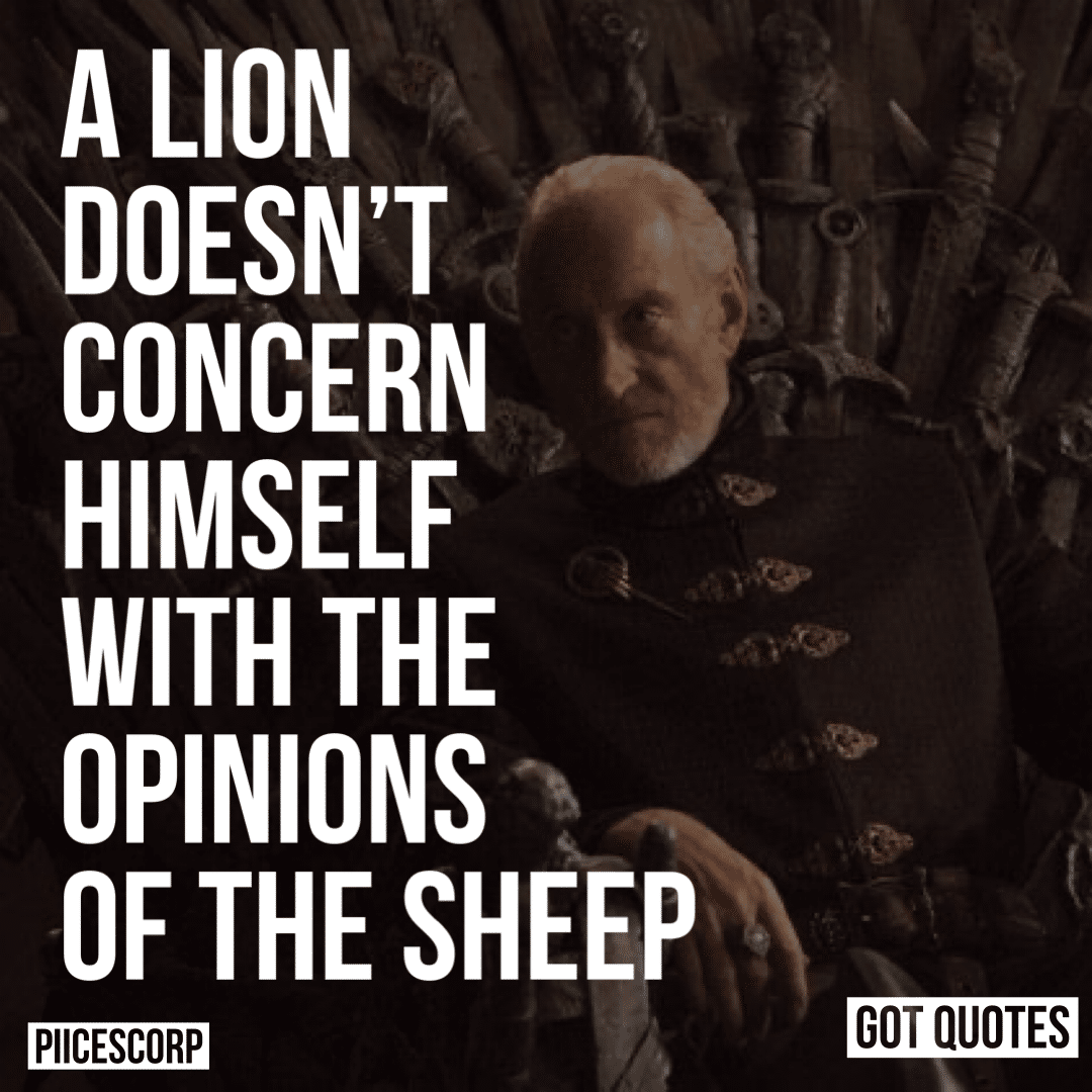 Lannister quotes Game of thrones