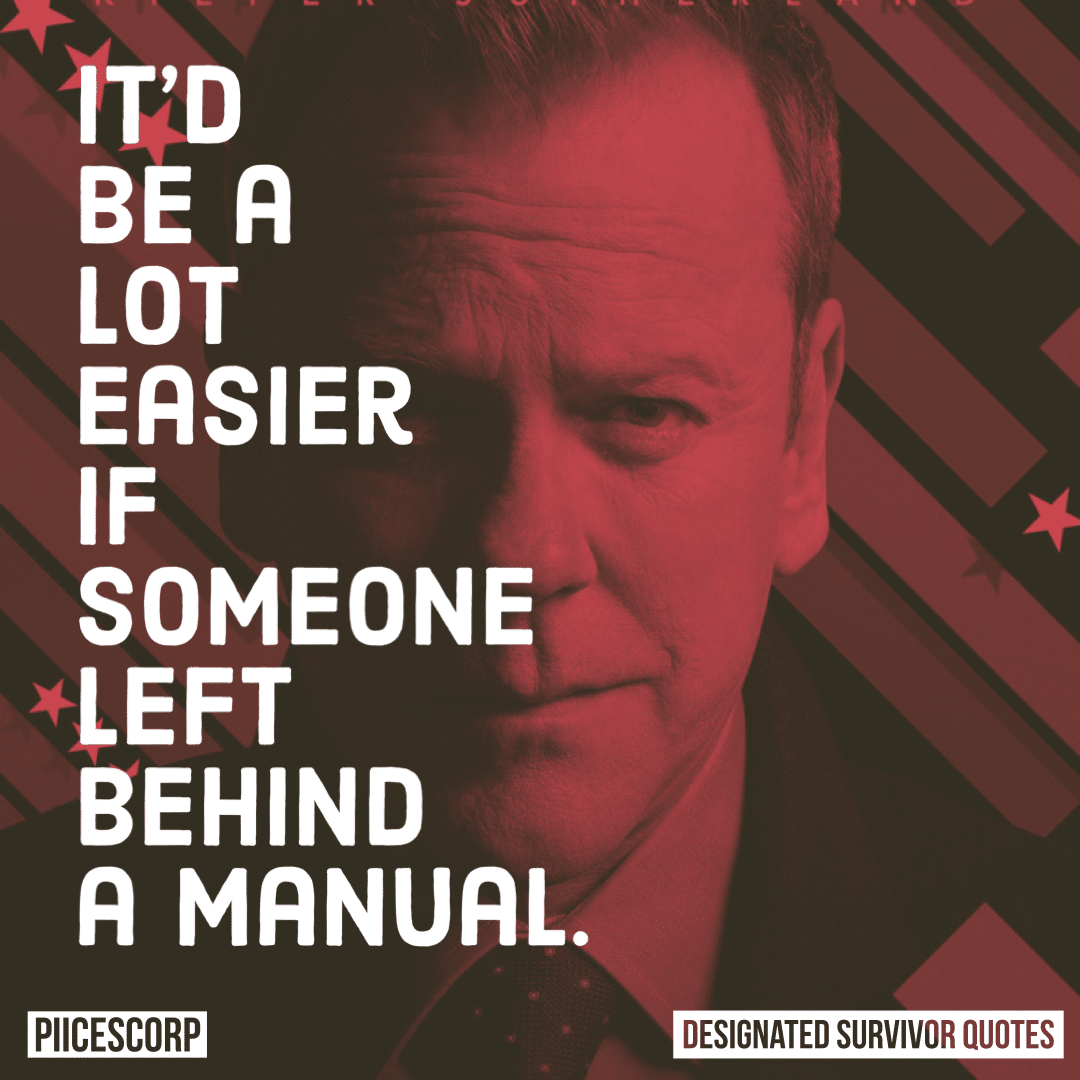 It’d be a lot easier if someone left behind a manual.