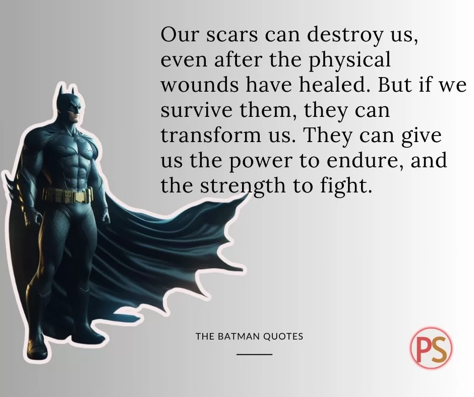 They can give us the power to endure, and the strength to fight.