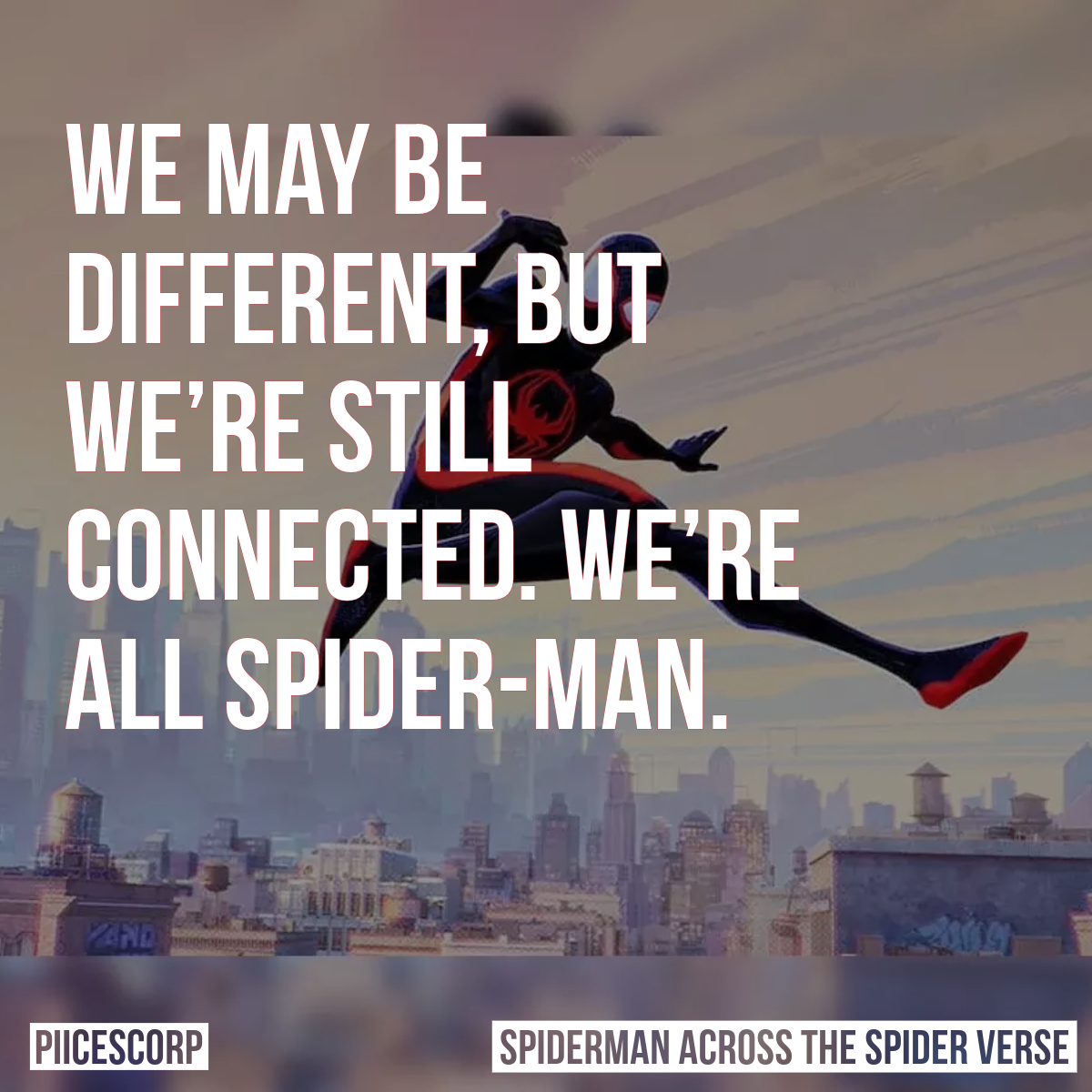 Spiderman across the spider verse